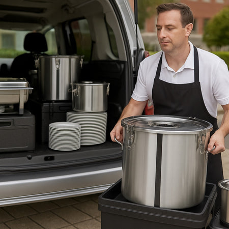 OLLA DE ACERO INOX 35 CON CLIP 34 LT