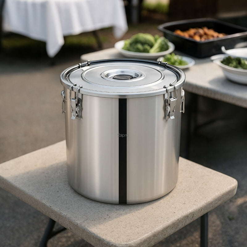 OLLA DE ACERO INOX 40 CON CLIP 50 LT