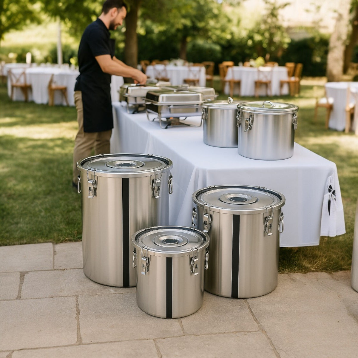 OLLA DE ACERO INOX 40 CON CLIP 50 LT