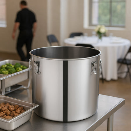 OLLA DE ACERO INOX 40 CON CLIP 50 LT