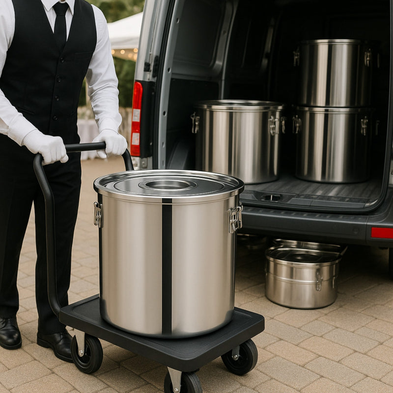 OLLA DE ACERO INOX 45 CON CLIP 71 LT