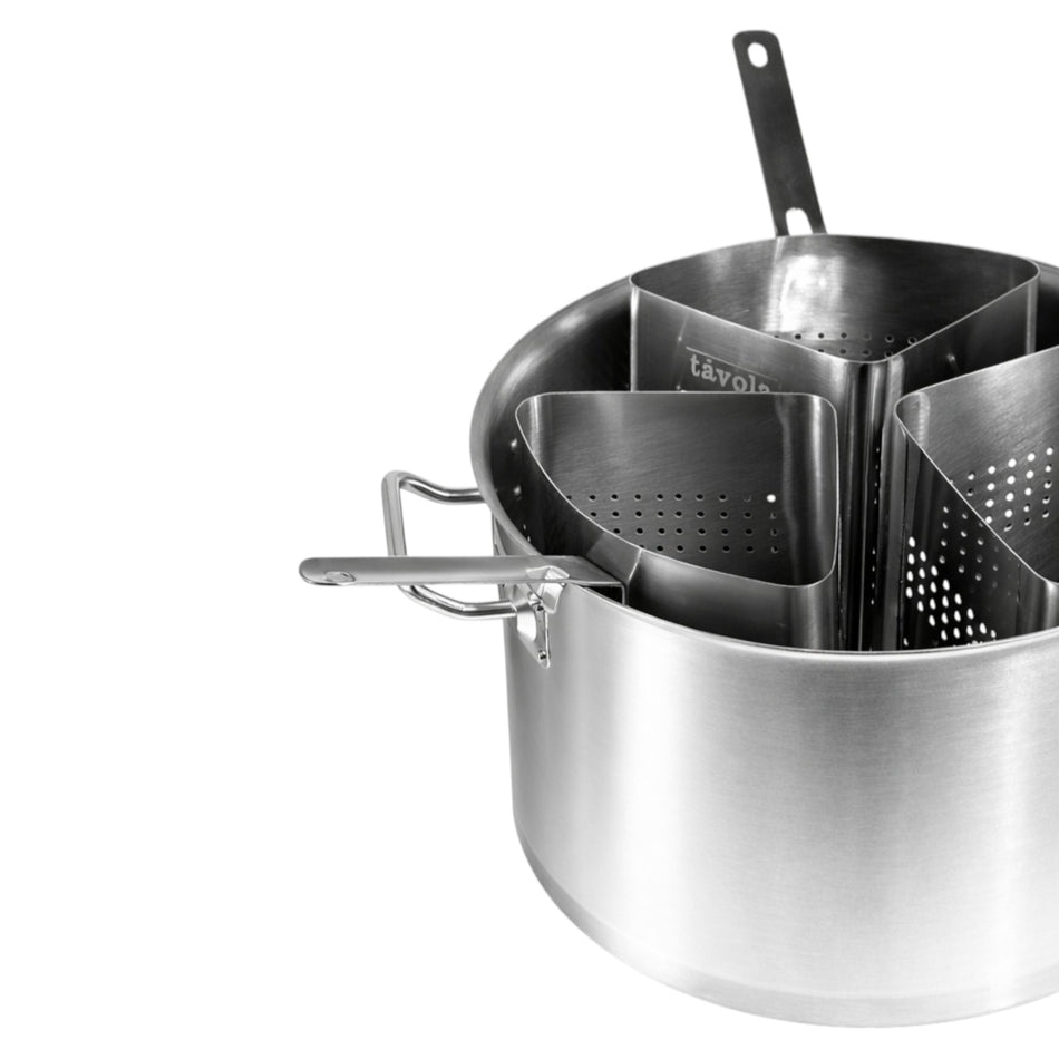 OLLA PARA COCCION DE PASTA C/4 PZ Y TAPA
