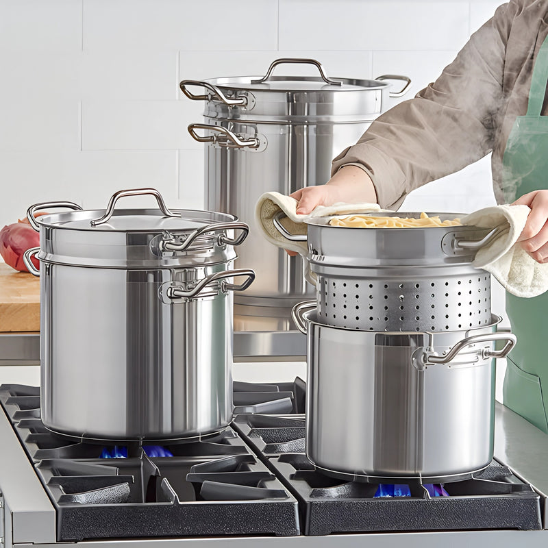 OLLA PARA PASTA 18/8 12 QT AC INOX