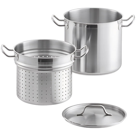 OLLA PARA PASTA 18/8 12 QT AC INOX