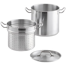 Cargar imagen en el visor de la galería, OLLA PARA PASTA 18/8 12 QT AC INOX
