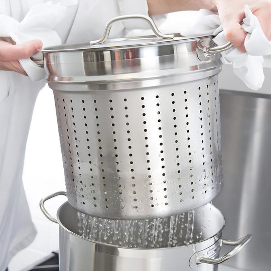 OLLA PARA PASTA 18/8 20 QT AC INOX