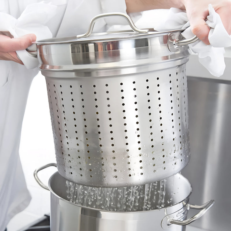 OLLA PARA PASTA 18/8 20 QT AC INOX