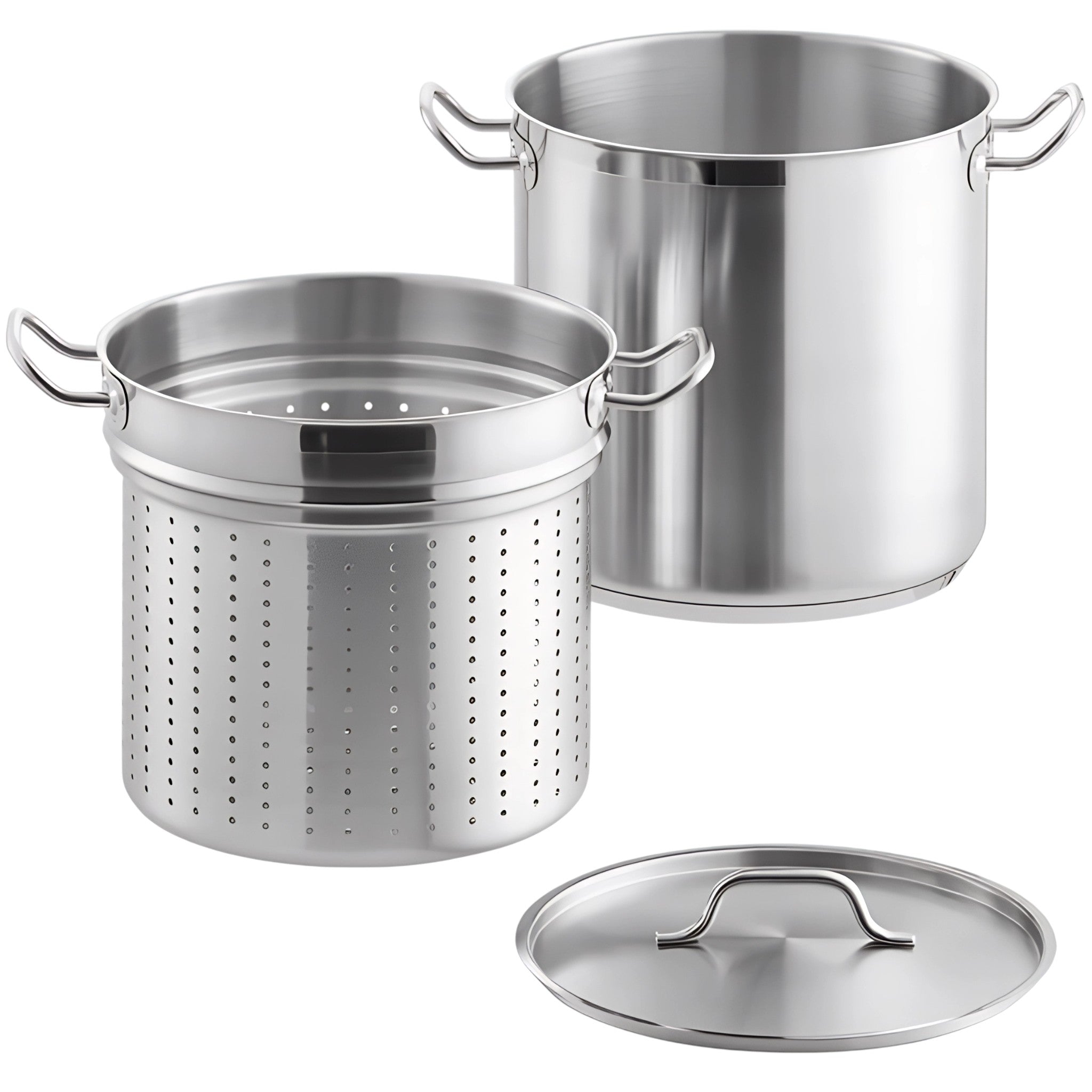 OLLA PARA PASTA 18/8 20 QT AC INOX
