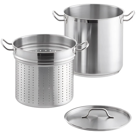 OLLA PARA PASTA 18/8 20 QT AC INOX