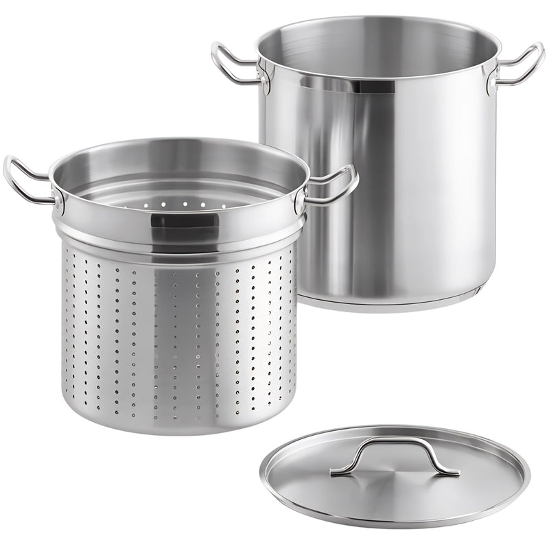 OLLA PARA PASTA 18/8 20 QT AC INOX