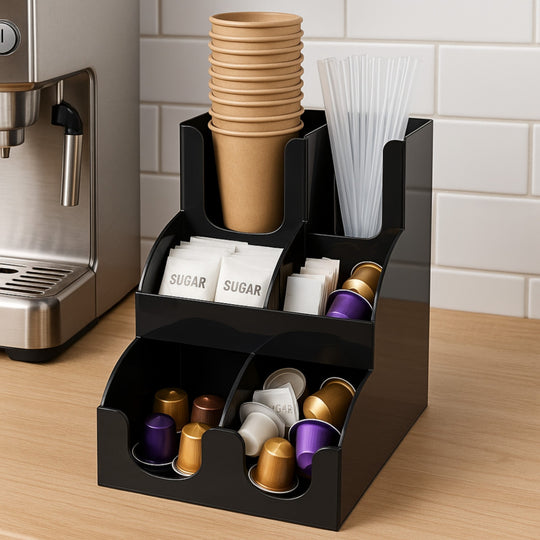 ORGANIZADOR VASOS DE CAFE 3 PISOS 2 LINEAS
