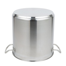 Cargar imagen en el visor de la galería, OLLA FONDO 40 QT C/TAPA AC INOX 18/8
