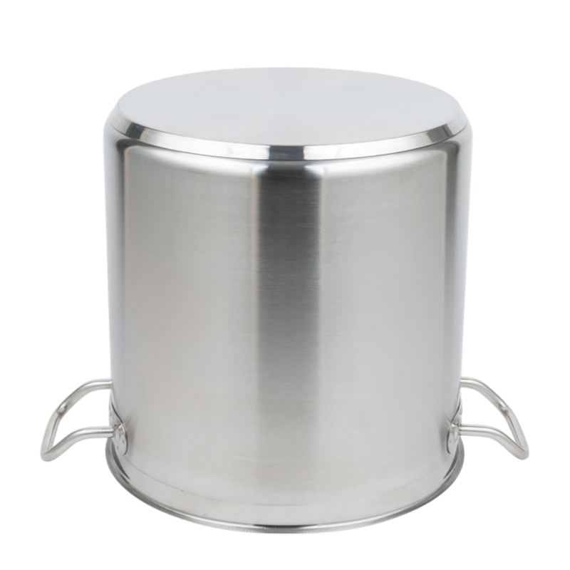 OLLA FONDO 40 QT C/TAPA AC INOX 18/8