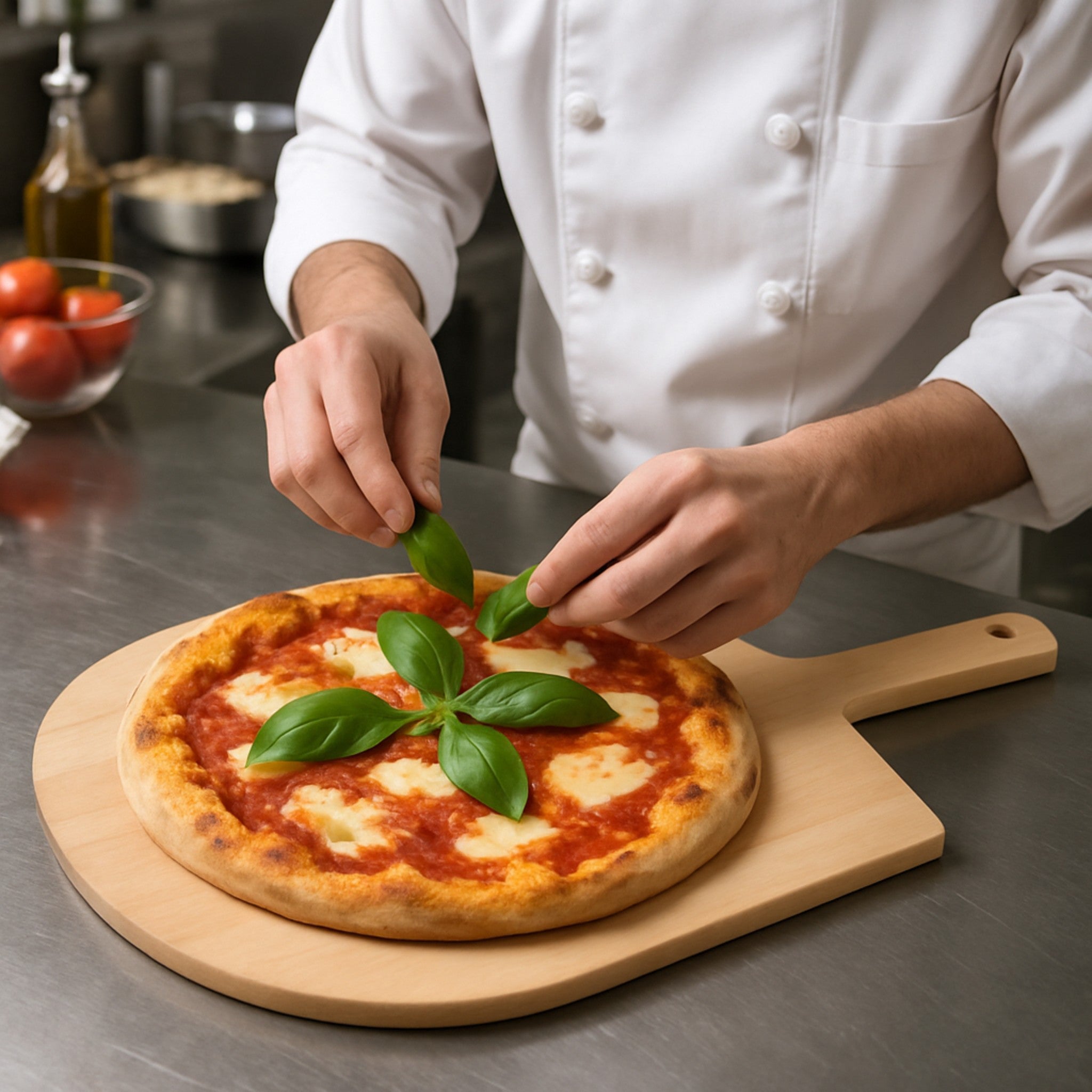 PALA PIZZA 55x30x1.5 MANGO CORTO