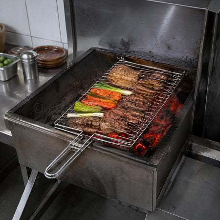 PARRILLA DE ACERO INOXIDABLE