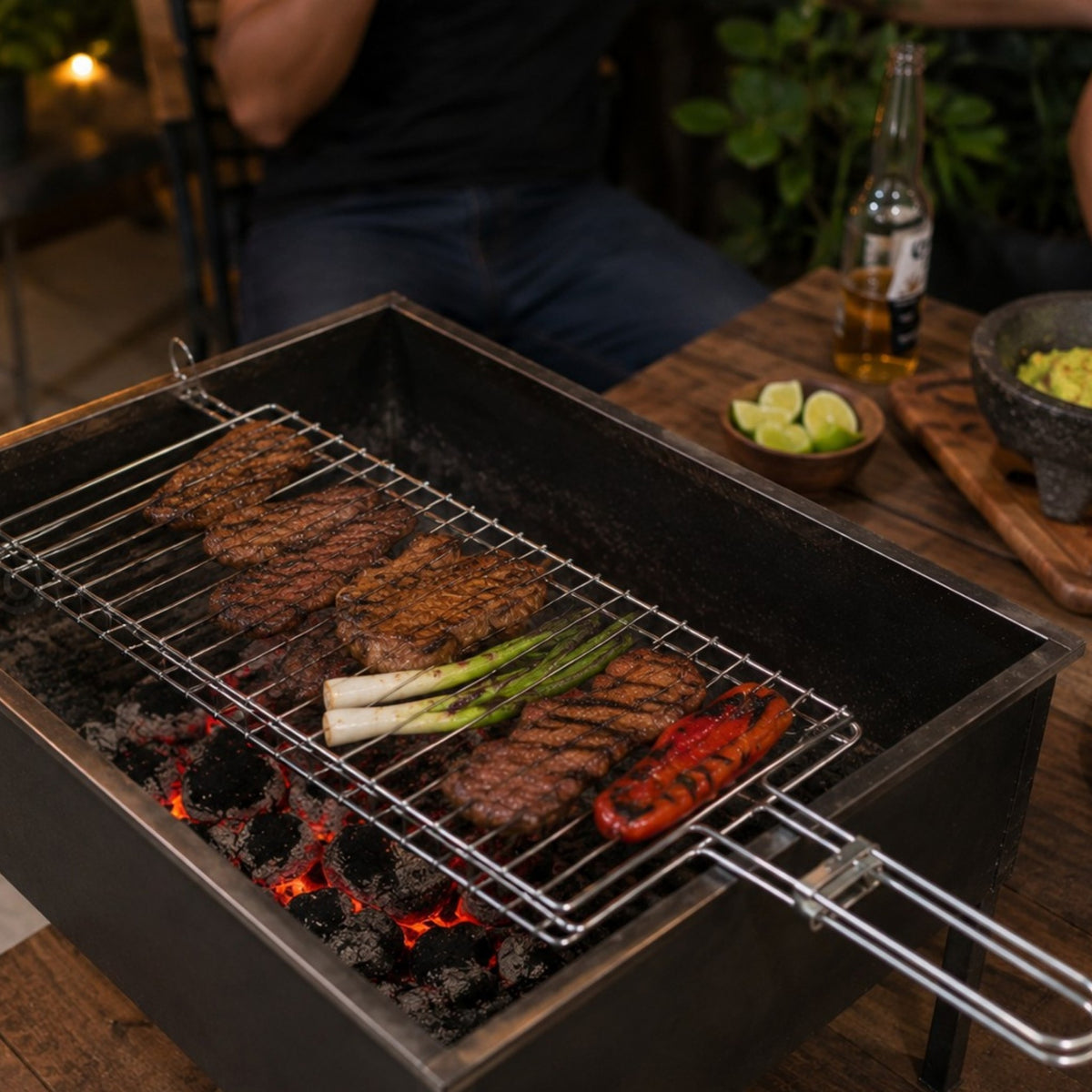 PARRILLA DE ACERO INOXIDABLE