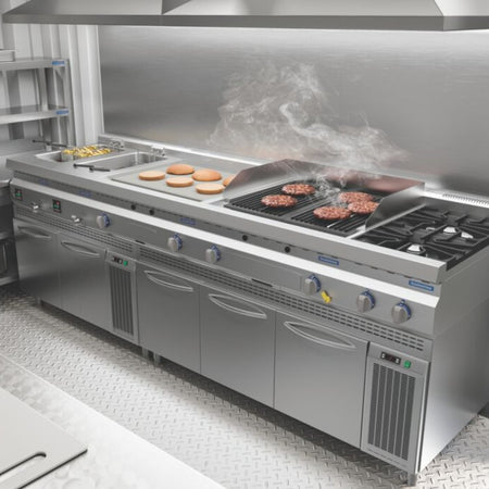 PARRILLA INDUSTRIAL 6 QUEMADORES INOX