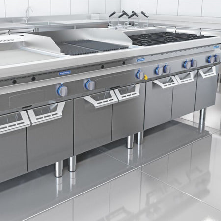 PARRILLA INDUSTRIAL 6 QUEMADORES INOX