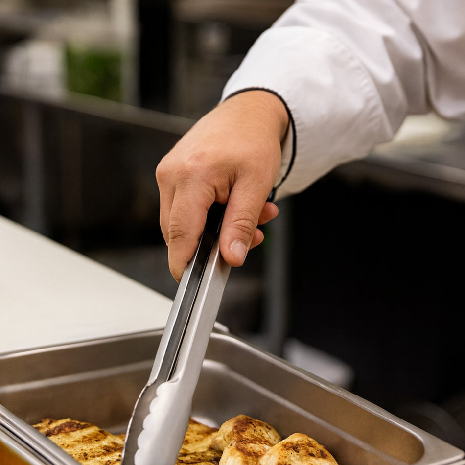 PINZA  ACERO INOX 09" DE LUJO