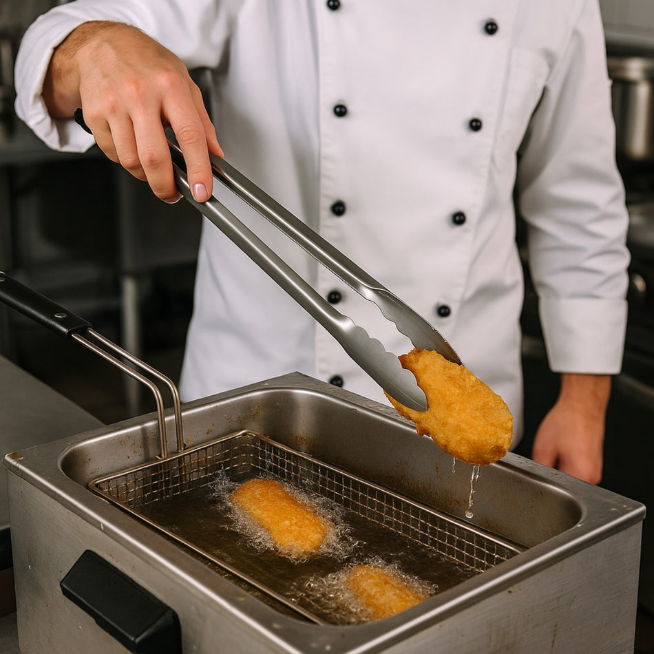 PINZA  ACERO INOX 14" DE LUJO