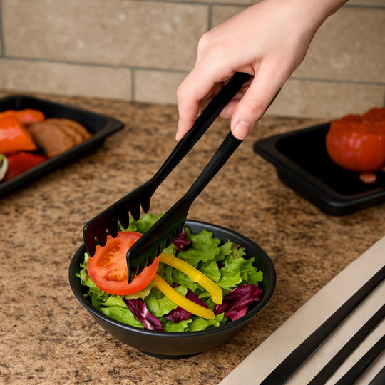 PINZA ENSALADA 11" ANGULAR NEGRO