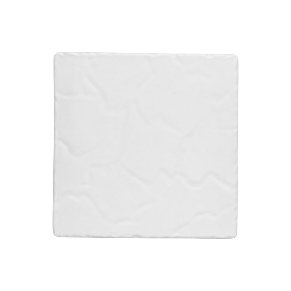 PLATON CUADRADO 25 CM BCO MATE