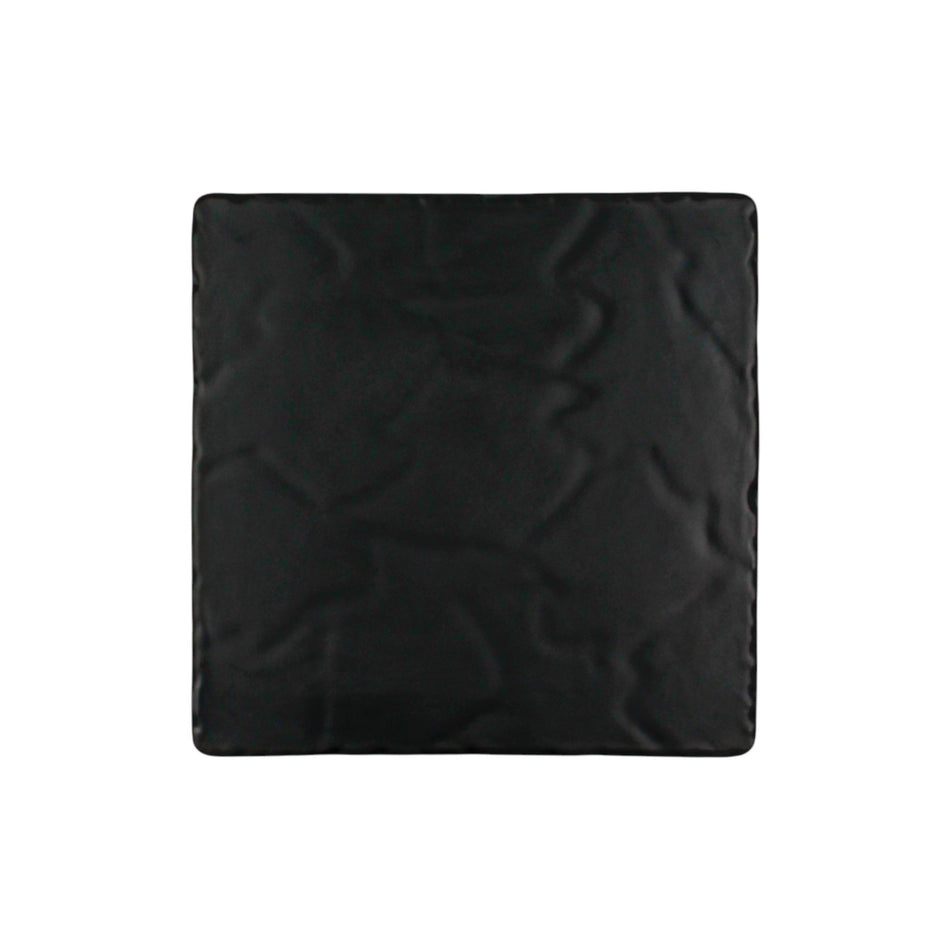 PLATON CUADRADO 25 CM NEGRO MATE