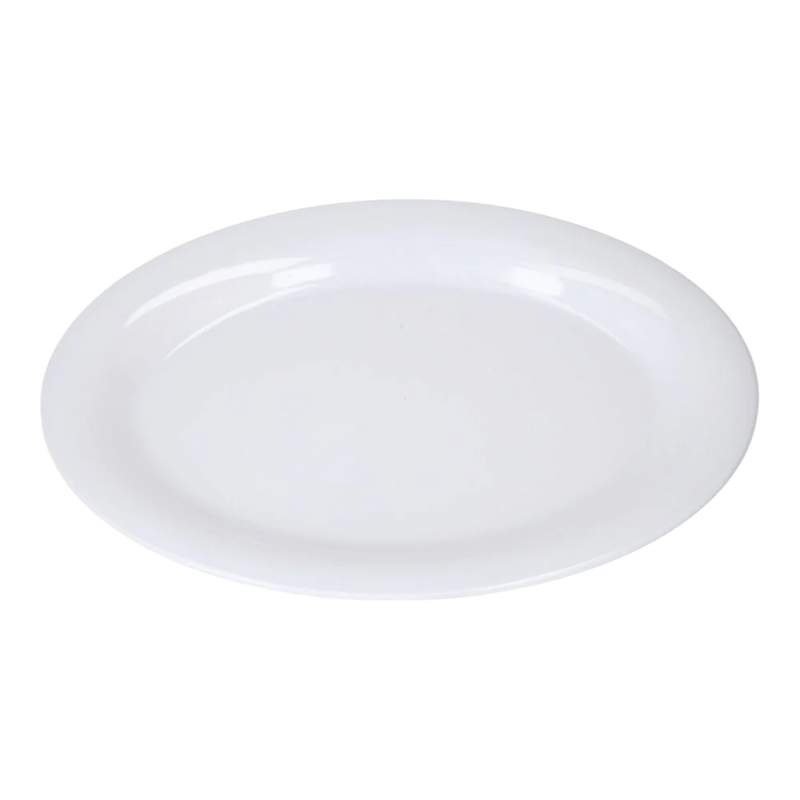 PLATO OVAL 14" BLANCO 36 CM