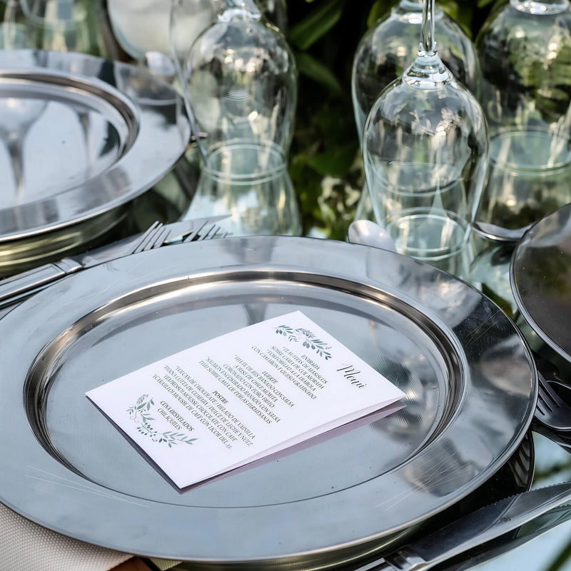 PLATO BASE 30 CM ACERO INOX