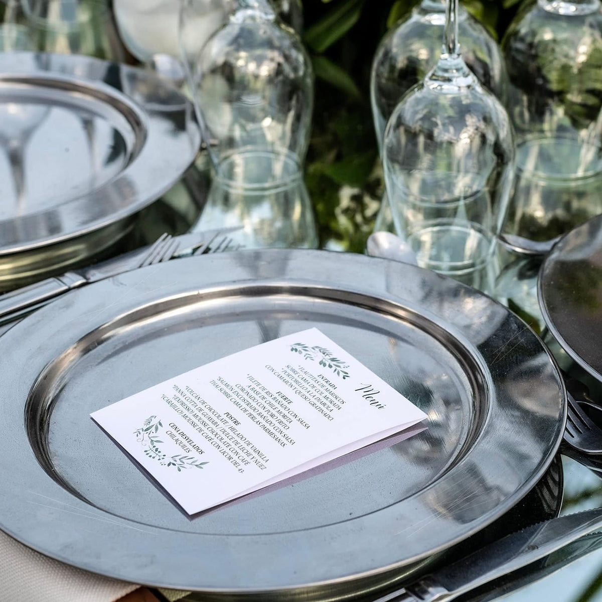 PLATO BASE 33 CM ACERO INOX