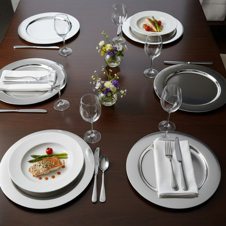 PLATO BASE 33 CM ACERO INOX