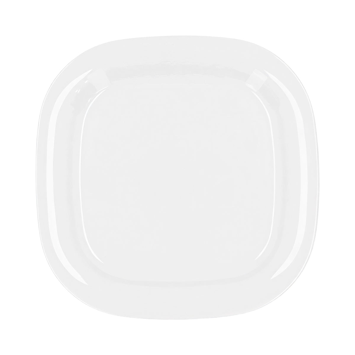 PLATO CUADRADO 25 CM BLANCO