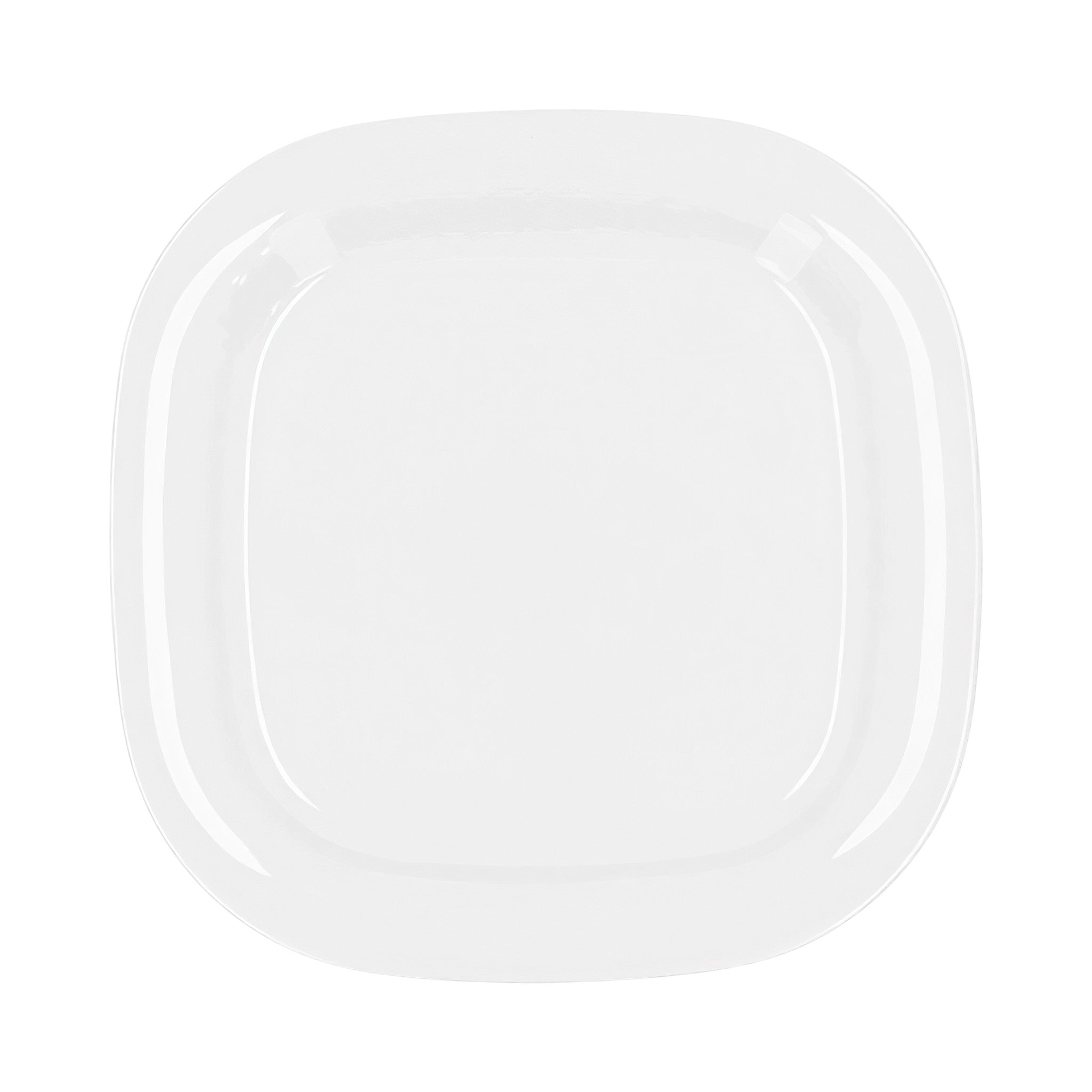PLATO CUADRADO 25 CM BLANCO