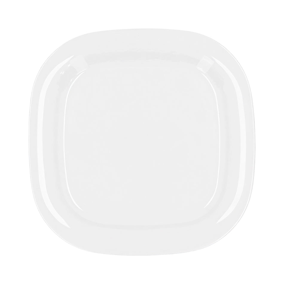 PLATO CUADRADO 25 CM BLANCO