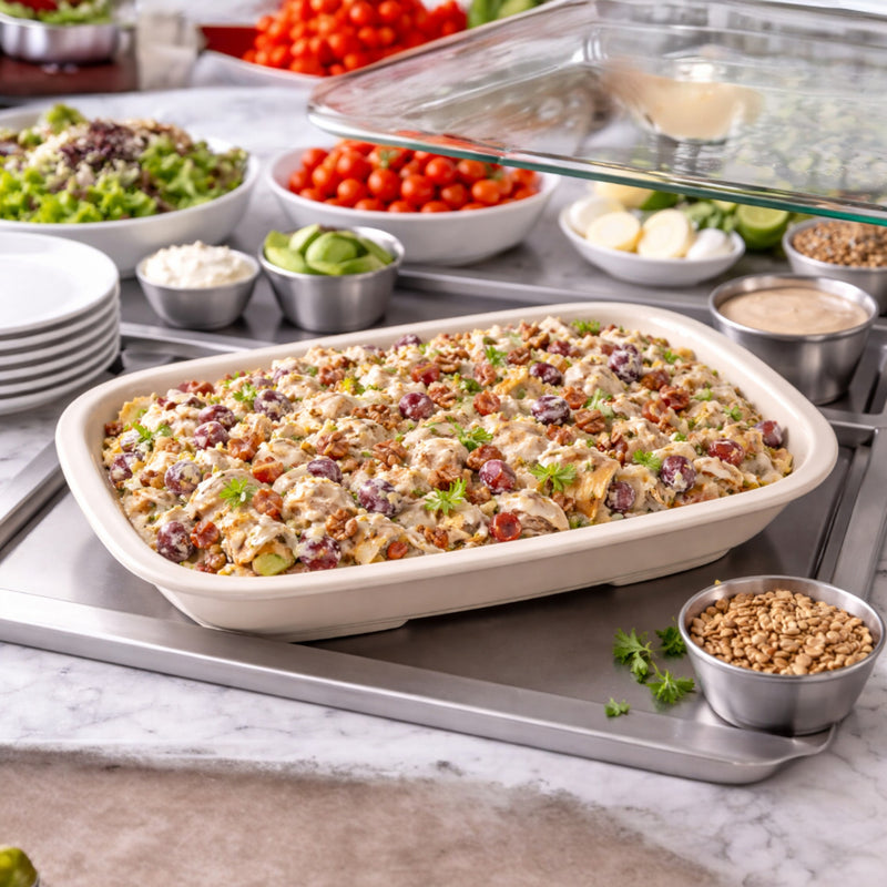 PLATO CUADRILONGO 10" BEIGE
