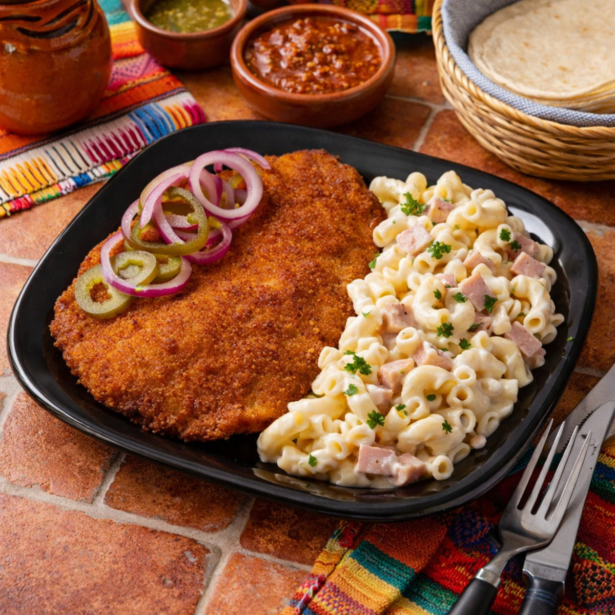 PLATO ENSALADA 10" NEGRO 25 CM