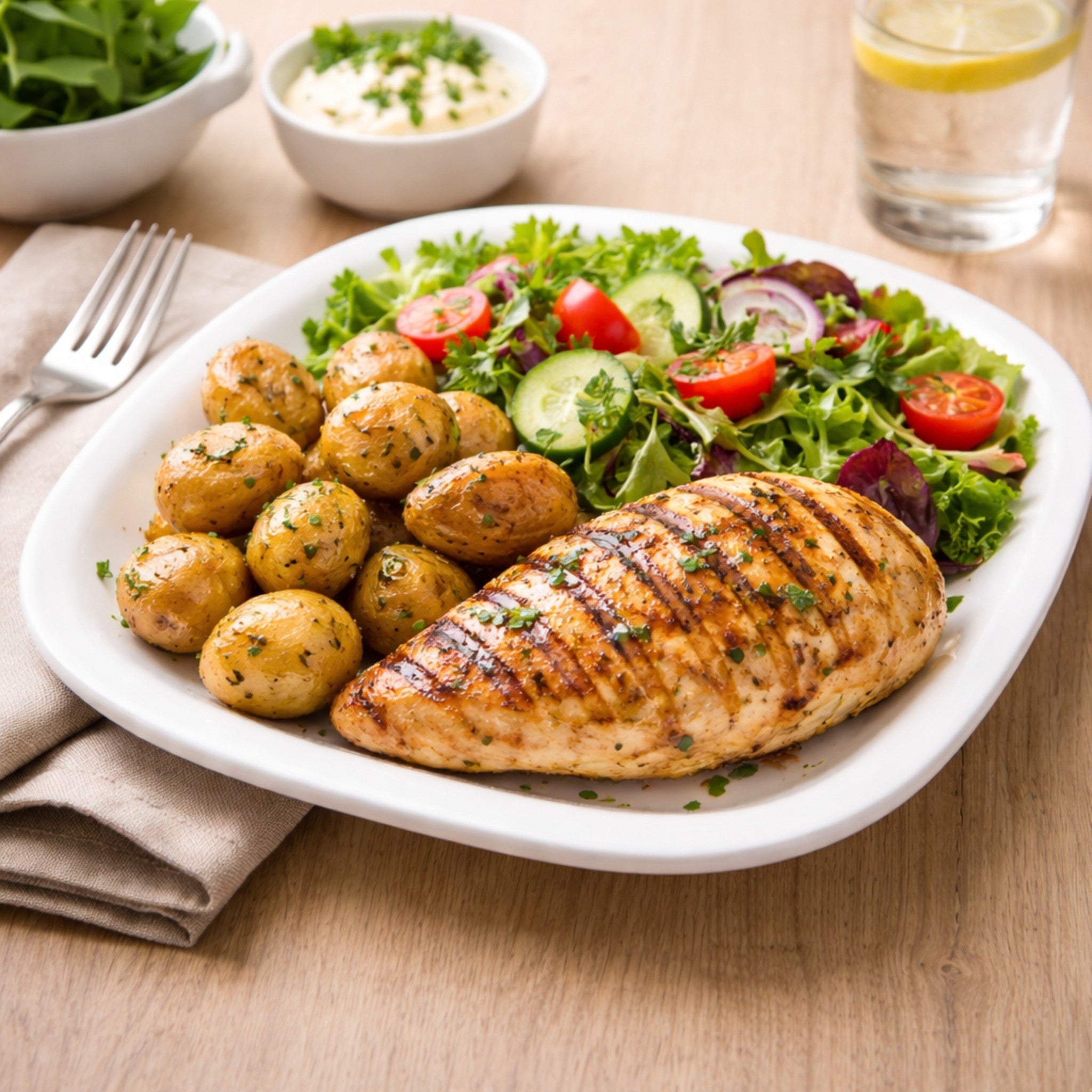 PLATO "ENSALADA" 20 CM BLANCO