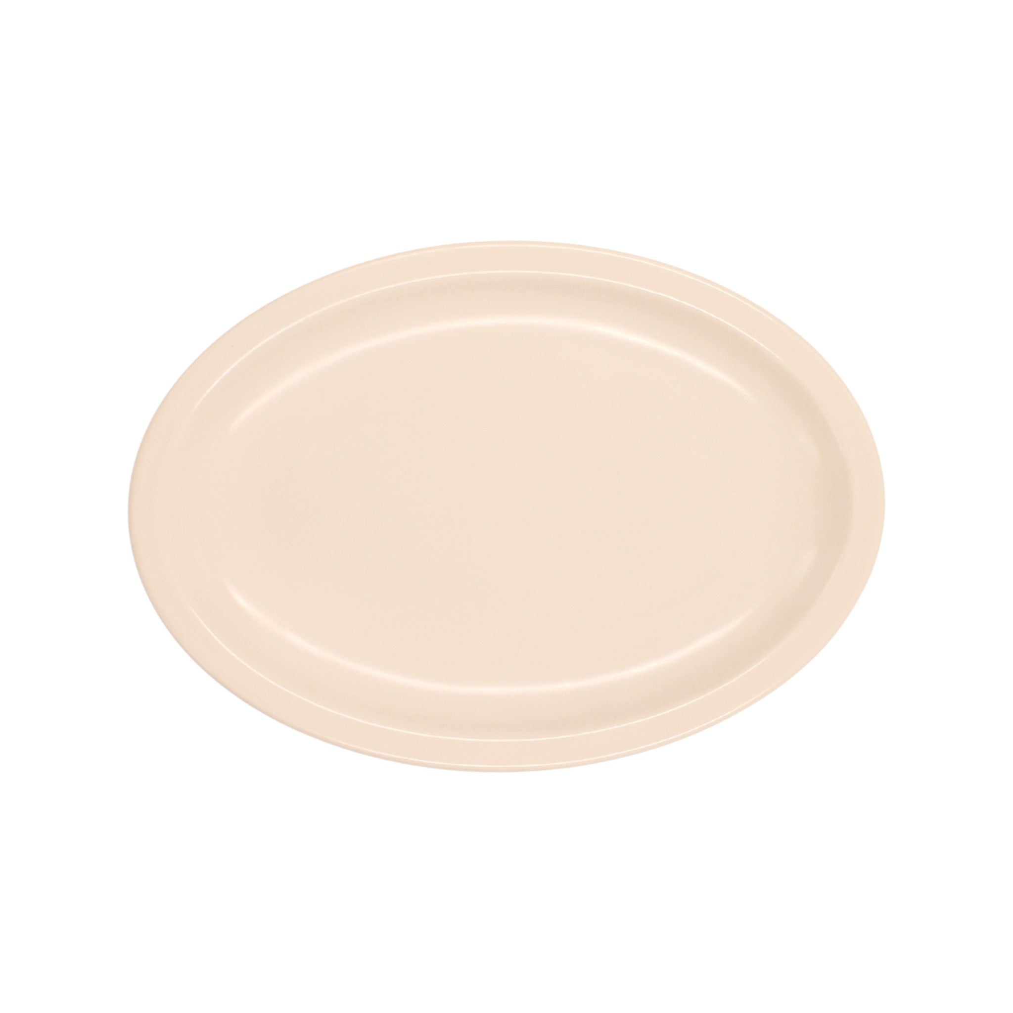 PLATO OVALADO 11.5" BEIGE 29 CM