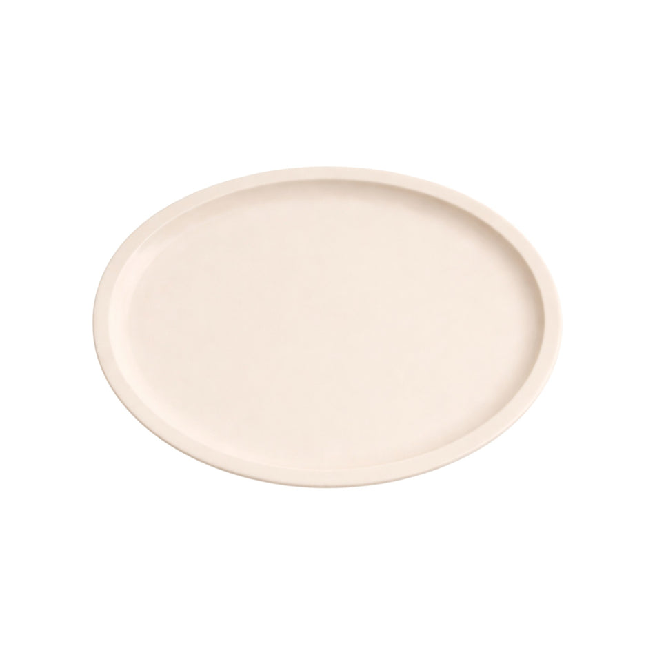 PLATO OVALADO 13.0" BEIGE 34 CM