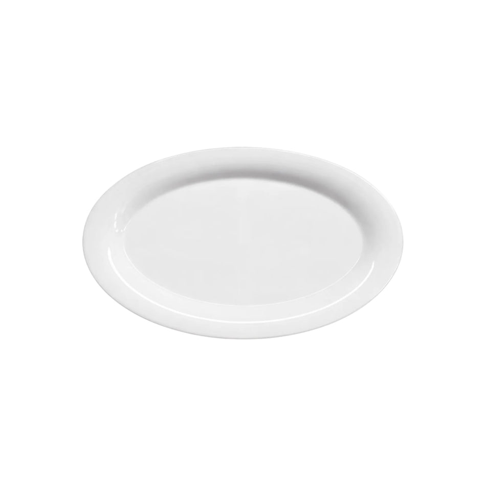 PLATO OVAL 14" BLANCO 36 CM