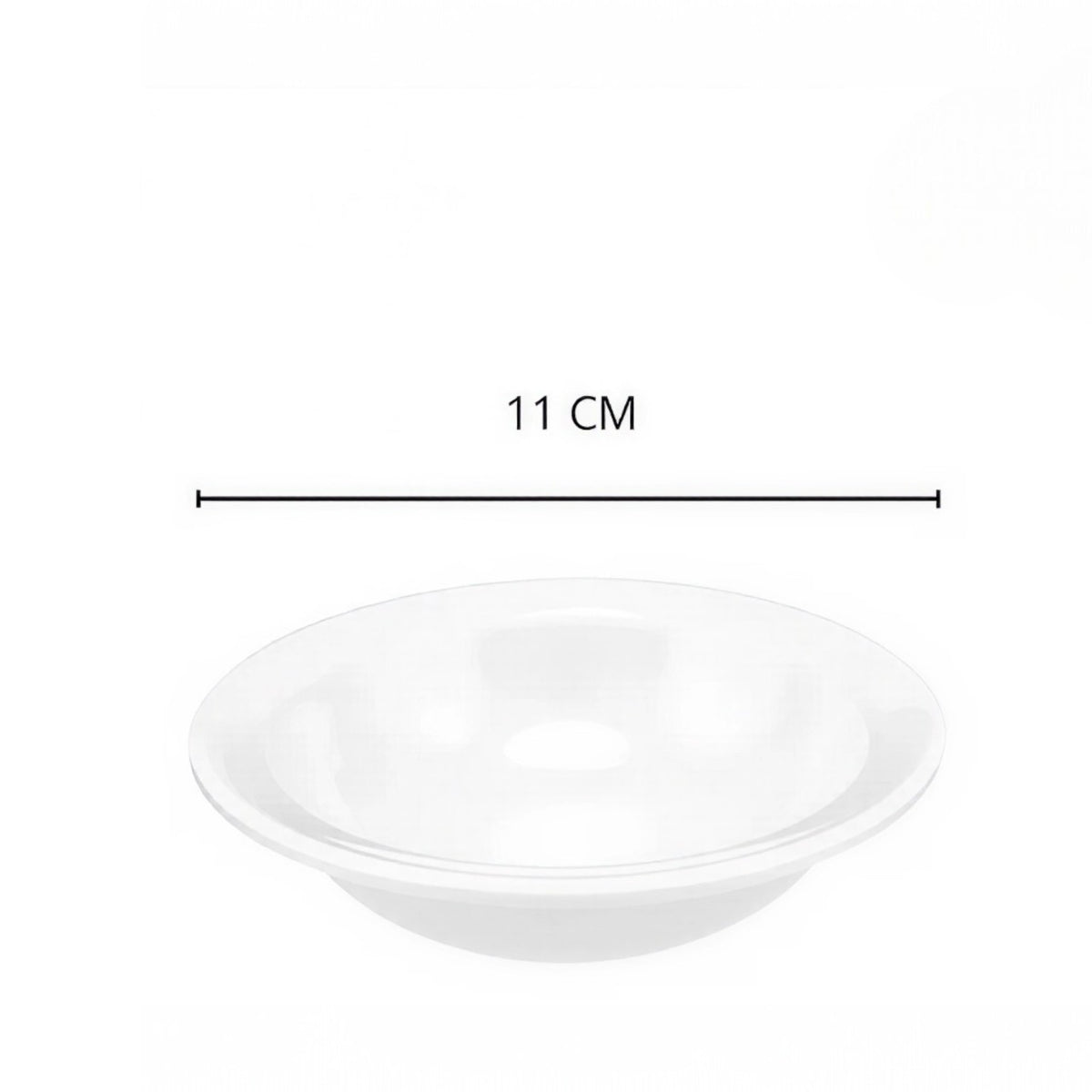 PLATO POSTRE 4.5" BCA. DIAMANTE