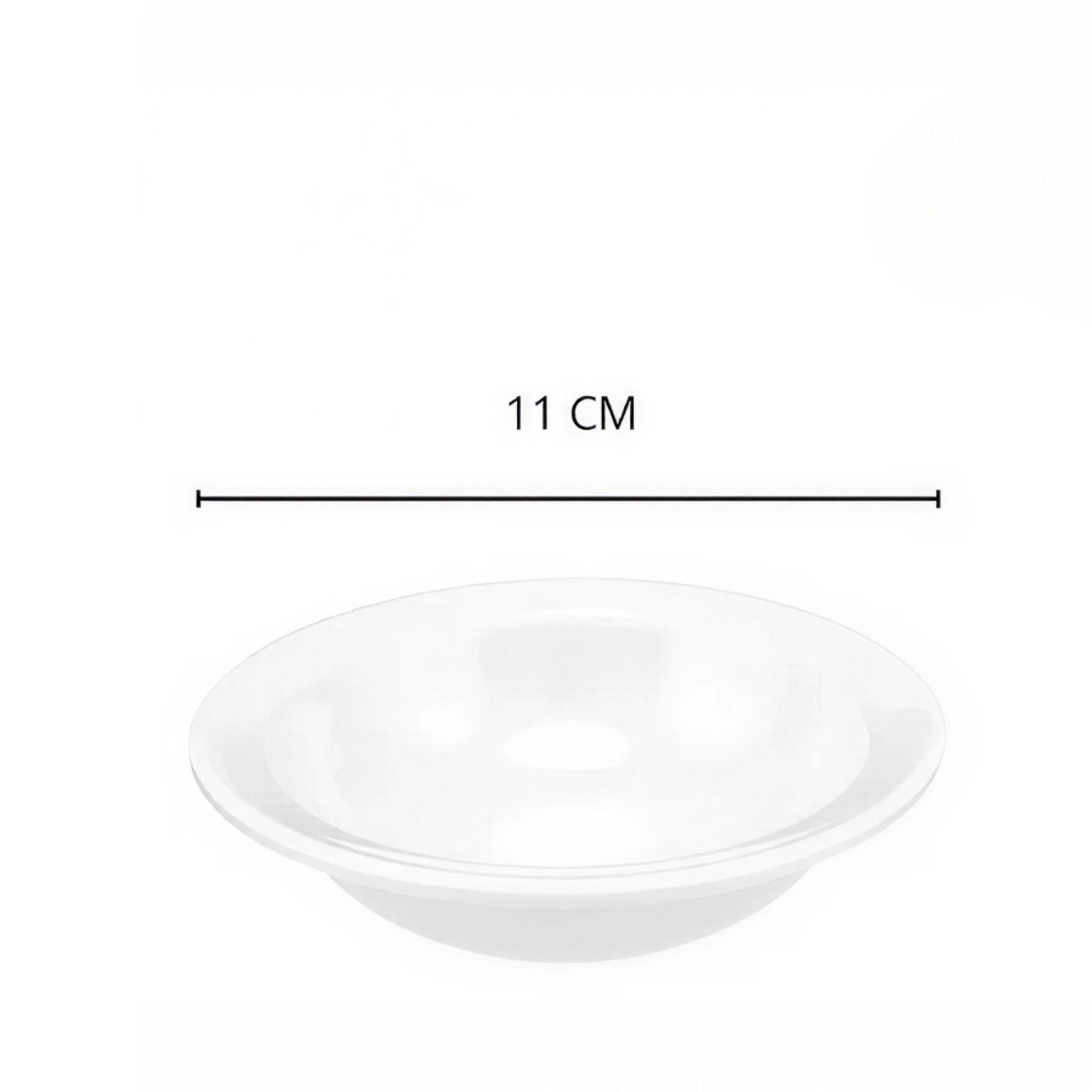 PLATO POSTRE 4.5" BCA. DIAMANTE