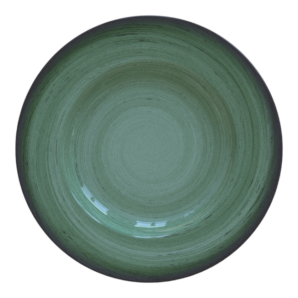 RUSTICO VERDE PLATO POSTRE 21 CM