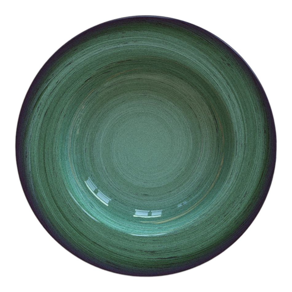 RUSTICO VERDE PLATO HONDO 23 CM