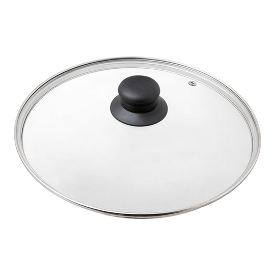 TAPA VIDRIO 22 CM ASA DE BAQUELITA