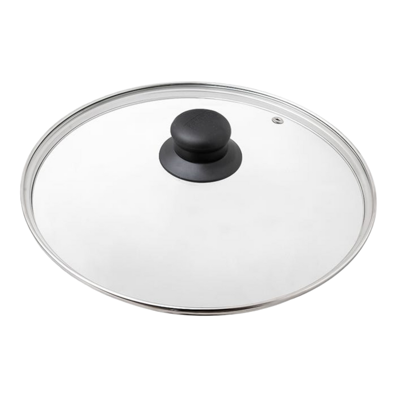 TAPA VIDRIO 22 CM ASA DE BAQUELITA