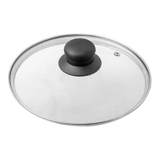 TAPA VIDRIO 20 CM ASA  DE BAQUELITA