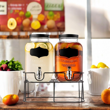 Cargar imagen en el visor de la galería, DISPENSADOR DOBLE 5 LT C/U BASE METAL
