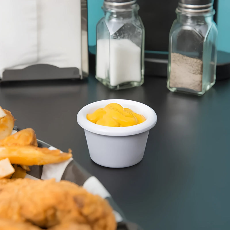 RAMEKIN MELAMINA 1.5 OZ BLANCO (ALTO)