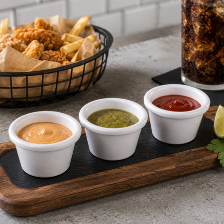 RAMEKIN MELAMINA 1.5 OZ BLANCO (ALTO)